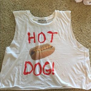 Wildfox Hot dog! Muscle tank